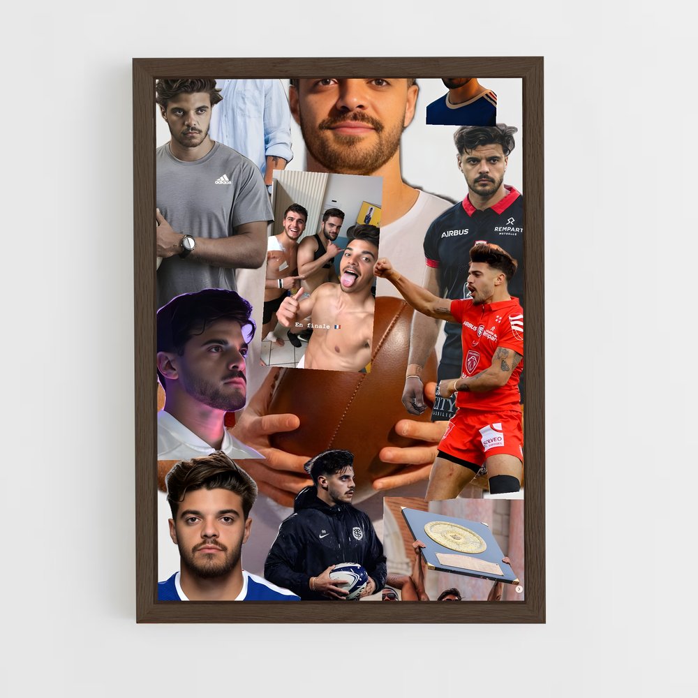 Poster Romain ntamack évocatrices – affiche Rugby (vue 5)